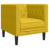 vidaXL Chesterfield sofa fotelja žuti bar&scaron;un