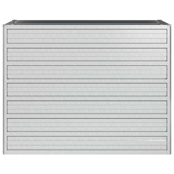 vidaXL Povi&scaron;ena vrtna gredica 100 x 40 x 77 cm pocinčani čelik srebrna