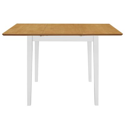 vidaXL Produživi blagovaonski stol bijeli (80 - 120) x 80 x 74 cm MDF