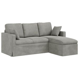 vidaXL Sofa Svijetlo siva 198 x 134 x 80 cm Bar&scaron;un