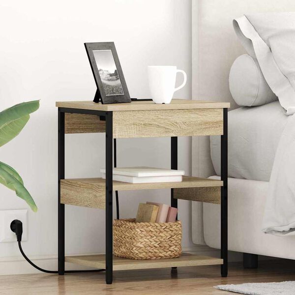 vidaXL Noćni ormar Sonoma hrast 41 x 31 x 51 cm Konstruirano drvo