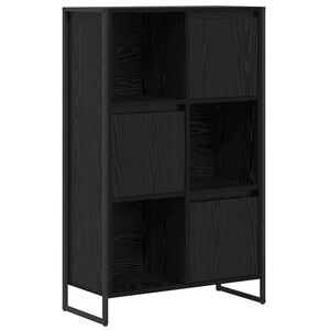 vidaXL Ormarić za knjige Crni hrast 68 x 30 x 108.5 cm