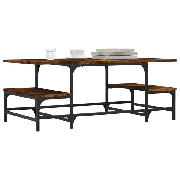 vidaXL Stolić za kavu boja hrasta 100x50,5x40 cm konstruirano drvo