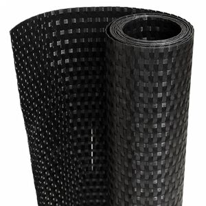 vidaXL Balkonski zaslon crni 300 x 80 cm od poliratana