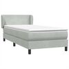 vidaXL Box Spring krevet s madracem svijetlo sivi 90x220 cm bar&scaron;un