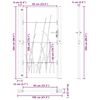 vidaXL Vrtna vrata 100x200 cm od čelika COR-TEN s uzorkom trave