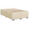 vidaXL Krevet box spring s madracem krem 120 x 190 cm od tkanine