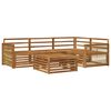 vidaXL Set vanjskih sofa 5 pcs Prirodna Čvrsto drvo akacije
