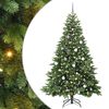 vidaXL Umjetno božićno drvce s stalakom Zelena 210 cm PE i PVC