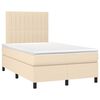 vidaXL Krevet box spring s madracem krem 120 x 190 cm od tkanine