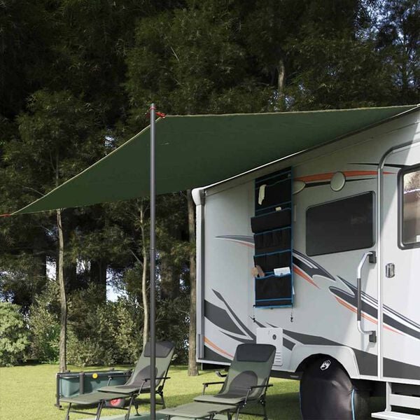 vidaXL Platno otporno na vodu s krovom Zelena