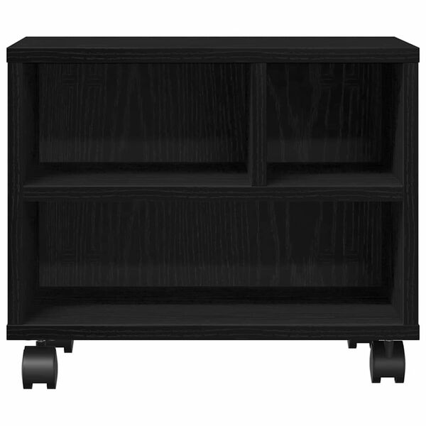 vidaXL Držač za printer Crni hrast 41 x 32 x 34,5 cm Konstruirano drvo