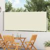 vidaXL Uvlačiva bočna tenda za terasu 120 x 500 cm krem