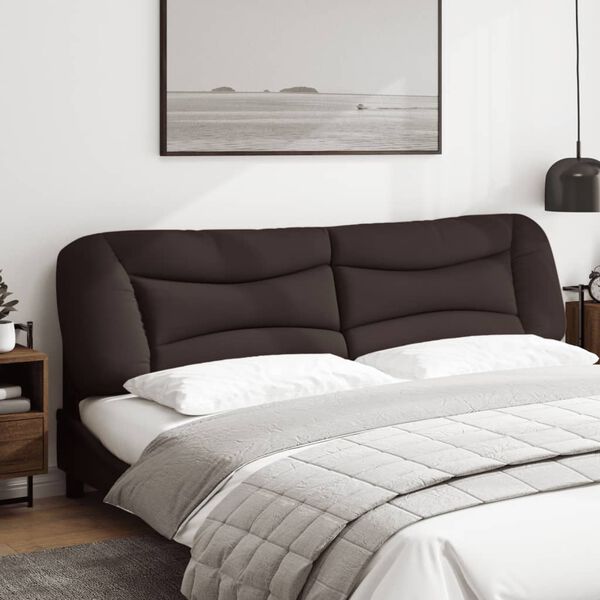 vidaXL Jastuk za uzglavlje Hvar tamnosmeđi 200 cm od tkanine