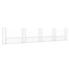 vidaXL Gabionska ko&scaron;ara U-oblika s 5 stupova 500x20x100 cm željezna