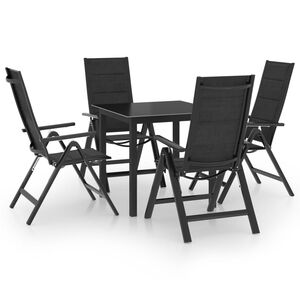 vidaXL 5-dijelni vrtni blagovaonski set aluminijski antracit