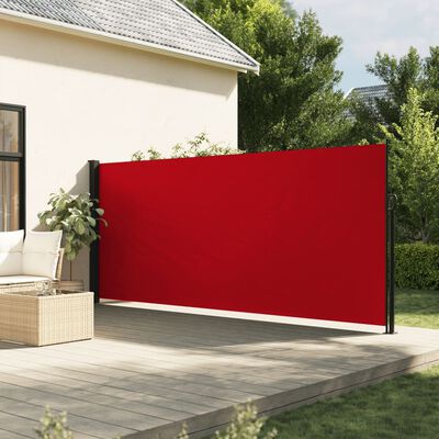 vidaXL Bočna tenda na uvlačenje crvena 180 x 300 cm