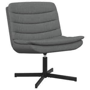 vidaXL Stolica na kotačiće Tamno siva 63 x 75 x 76 cm tkanina