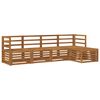 vidaXL Set vanjskih sofa 5 kom. Prirodna
