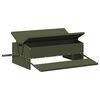 vidaXL Feeder s nogom za piliće Maslinasto zelena 75 x 53 x 20,5 cm