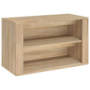 vidaXL Stalak za cipele boja hrasta 75 x 35 x 45 cm konstruirano drvo