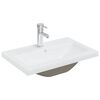 vidaXL Ugradbeni umivaonik sa slavinom 61x39x18 cm keramički bijeli