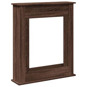 vidaXL Okvir za kamin boja hrasta 75x20x87,5 cm od konstruiranog drva