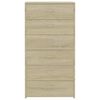 vidaXL Komoda sa 6 ladica boja hrasta sonome 50 x 34 x 96 cm drvena