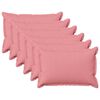 vidaXL Presvlaka za jastuk 6 pcs HOUTEN Ružičasta 50 x 75 cm