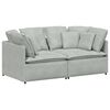 vidaXL Modularna sofa s jastucima, bar&scaron;unasta, tamno siva