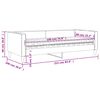 vidaXL Dnevni krevet s madracem svjetlosivi 90 x 190 cm od tkanine