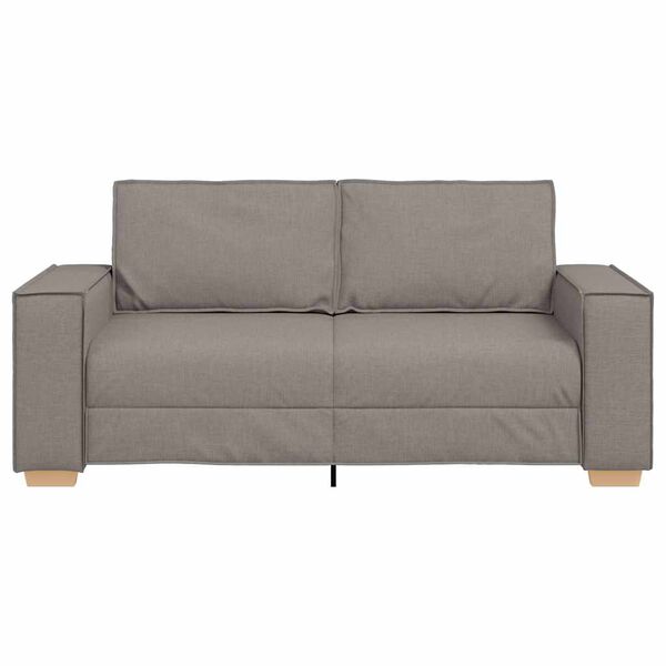 vidaXL Dvosjed Kauč Taupe 140 cm Tkanina