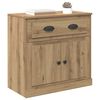 vidaXL Highboard s ladicama Umjetnički hrast 70 x 35,5 x 67,5 cm