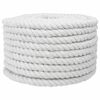 vidaXL Pamučno uže 16 mm 25 m Bijela 100% Pamuk