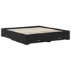 vidaXL Krevetna konstrukcija Crni hrast 180 x 200 cm Konstruirano drvo