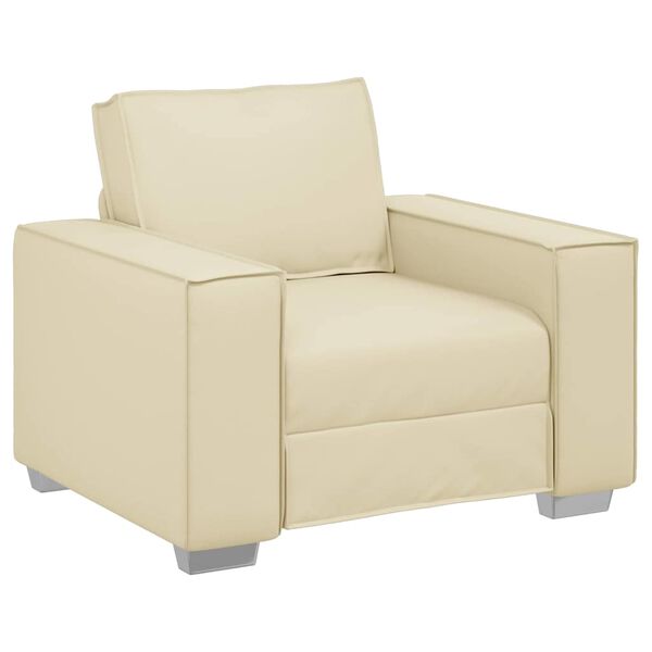 vidaXL Sofa Krema 99 x 78 x 84 cm tkanina