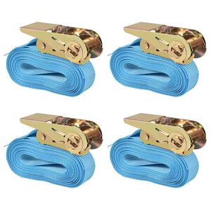 vidaXL Trake za Vezanje Tereta 4 kom 0,8 Tona 6mx25mm Plave