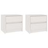 vidaXL Noćni ormarići 2 kom bijeli 40x30,5x35,5 cm od masivne borovine