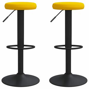 vidaXL Barski stolci 2 kom boja senfa bar&scaron;unasti