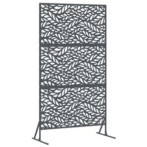 vidaXL Zaslon za privatnost 100 x 50 x 180 cm Čelik Antracit