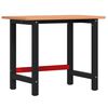 vidaXL Radni stol 100 x 60 x 81,5 cm od masivne bukovine pravokutni