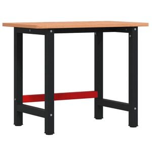 vidaXL Radni stol 100 x 60 x 81,5 cm od masivne bukovine pravokutni