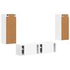 vidaXL Set TV komoda Zidne 2 pcs Bijelo Konstruirano drvo