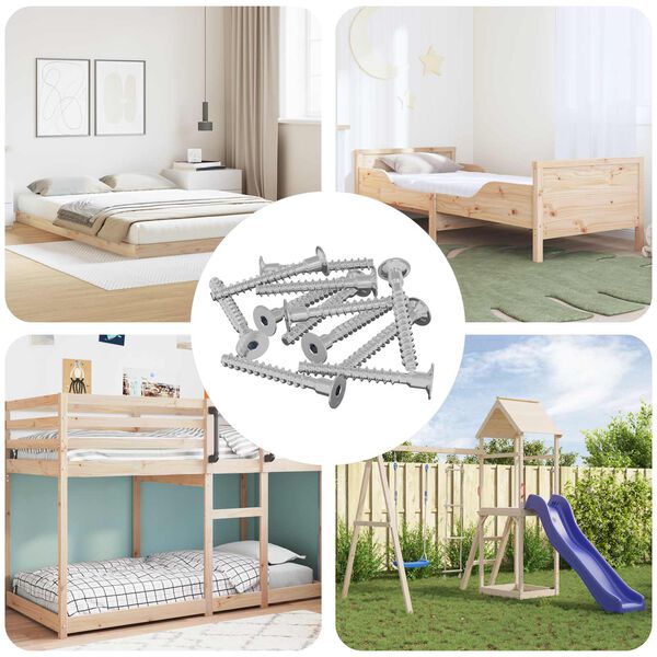 vidaXL Vijak 5143 pcs Cinkom premazano 5 x 40 mm Željezo