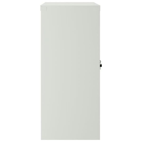 vidaXL Uredski ormar s 2 vrata sivi 90 cm čelični