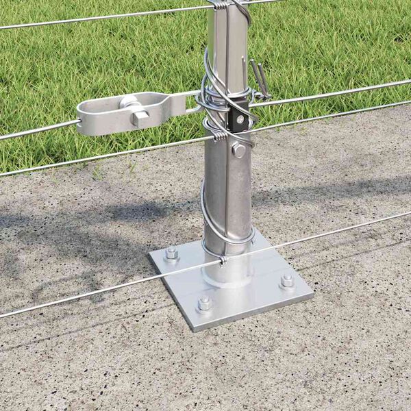 vidaXL Stup za ogradu Galvanizirano 25 x 0,8 m Čelik