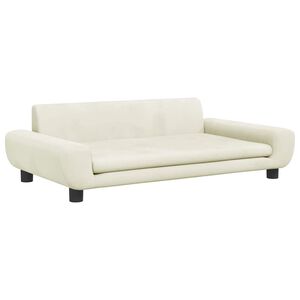 vidaXL Krevet za pse Krem 100 x 54 x 33 cm bar&scaron;unasti