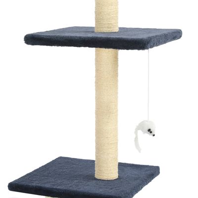 vidaXL Penjalica za mačke sa stupovima za grebanje od sisala 260 cm tamnoplava