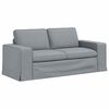 vidaXL Sofa 2 pcs Svijetlo siva 182 x 80 x 82 cm tkanina