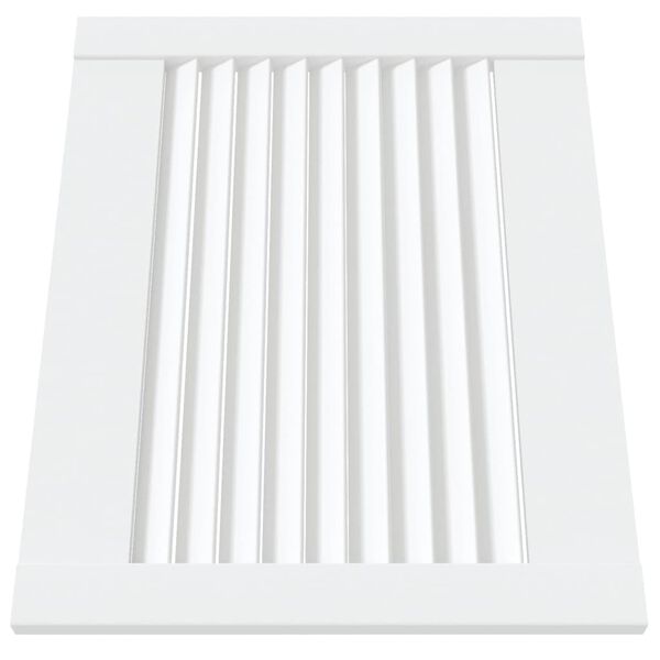vidaXL Vrata za ormarić rešetkasta 2 kom bijela 39,5x49,4 cm borovina